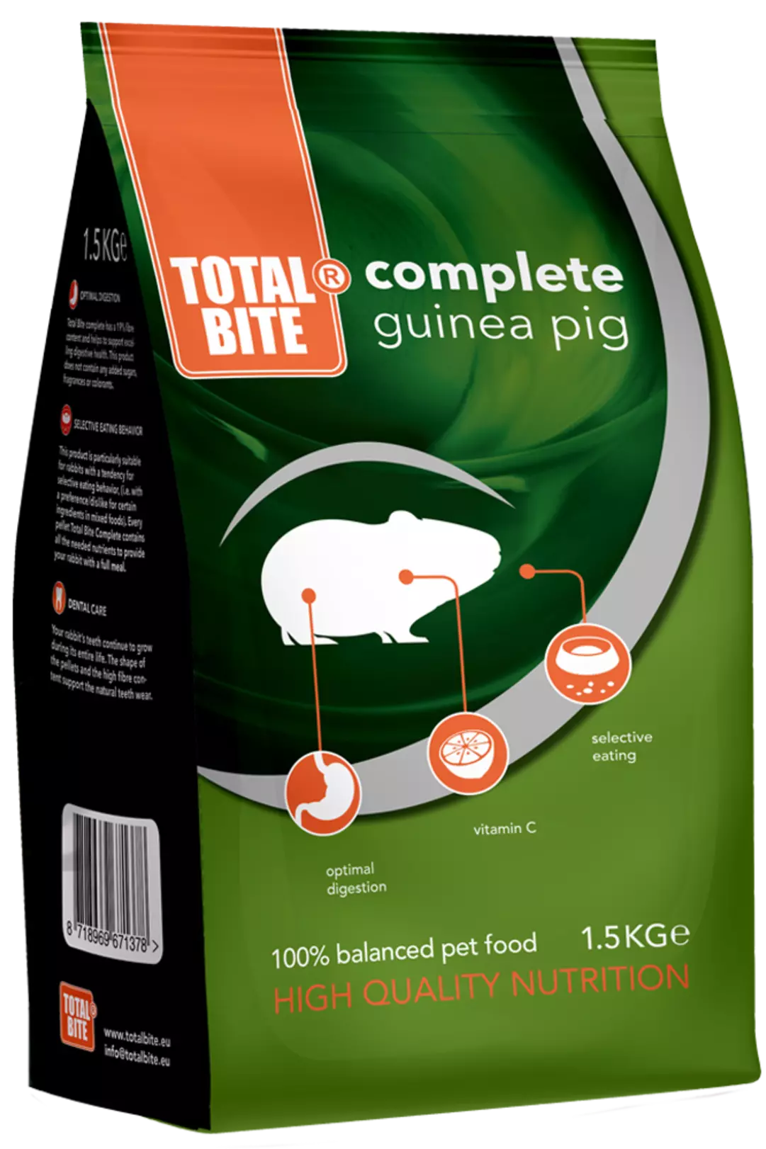 Ook erotisch Geneigd zijn Total Bite Complete Cavia Guinea Pig 1,5 kg - Total Bite